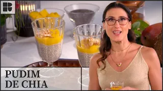 Pudim de chia com coco e manga | Paola Carosella | Alma de Cozinheira