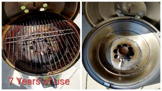 Amazing Results on a 7 Year Old Grill Cleaning 🔥 For Boat or Home Magma Marine Kettle 3