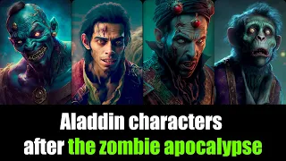 Aladdin characters after the zombie apocalypse 🧟