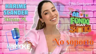 No soporto (karaoke) Canción de Alessia / Al fondo hay sitio 9