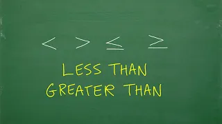 “Less than, Greater Than” Let’s learn Inequalities