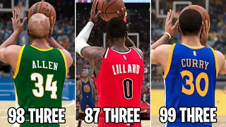 Half Court Shot With Every NBA Teams GOAT Shooter