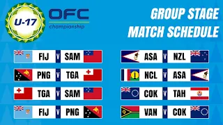 Group Stage: Match Schedule | OFC U-17 Championship 2023.