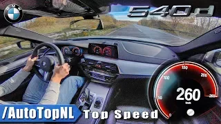 BMW 5 Series Touring 540d xDrive ACCELERATION & TOP SPEED on AUTOBAHN by AutoTopNL