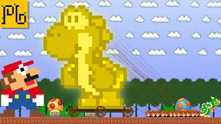 Mario vs the Giant Golden Yoshi Maze(Mario Cartoon Animation)