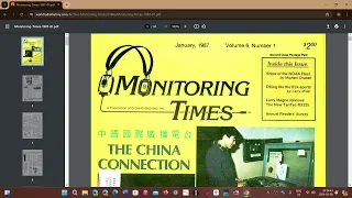 Download Monitoring Times Magazines for FREE on World Radio History site