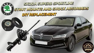 DIY Skoda Superb 3 Sportline Shock Absorbers and Strut Mounts Replacement