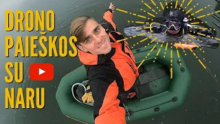 KAI IEŠKAI NUSKENDUSIO DRONO IR PAMETI GOPRO KAMERĄ