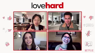 Nina Dobrev, Darren Barnet, and Jimmy O. Yang on Netflix's 'Love Hard'