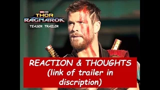 REACTION// THOR: Ragnarok Teaser Trailer