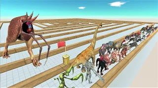 Last Survivor. Touched out, Swirl course from outside to inside! | Animal Revolt Battle Simulator
