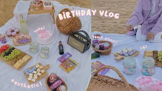 ✨birthday vlog🍰 (beach picnic 🧺)