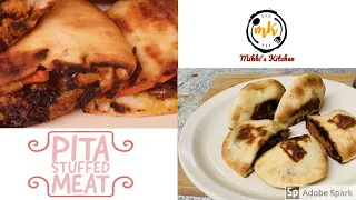 Quick & Easy Pita stuffed meat |How To Make Arayes - Pita Stuffed With Meat| #mikkisworld|