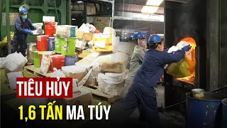 Cận cảnh 1,6 tấn ma túy hóa ra tro trong lò thiêu ở TP.HCM