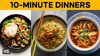 Three Asian dinners you can make in 10 MINUTES 💯 | #WithMe #quarantinecooking | Marion's Kitchen