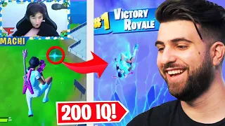 Reacting to 200 IQ Fortnite Plays...