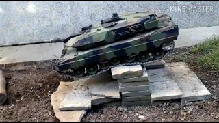 Leopard 2A6 RC Heng Long offroad extreme obstacles trail