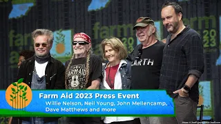 Farm Aid 2023 Press Event, featuring Willie Nelson, Neil Young, John Mellencamp and Dave Matthews