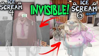 Invisible Boris In Ice Scream 4 Vs Invisible Mati In Ice Scream 6
