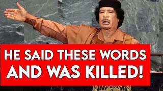 THE SPEECH THAT KILLED GADDAFI! (WATCH BEFORE DELETED)