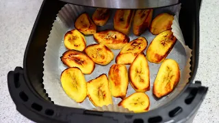 Air Fry Recipe, How To Fry Plantain Without Oil | How To Fry Plantain In Air Fryer