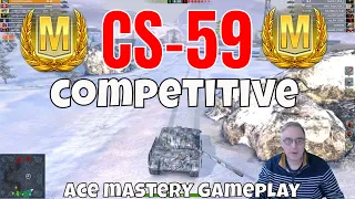 CS59 Ace Mastery Gameplay: Good F2P Tier 9 #wotb #wotblitz