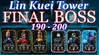 Lin Kuei Tower FINAL BOSS 190 to 200