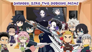 Hashiras React to Shinobu Zero Two Dodging Meme (Demon Slayer)