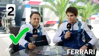 Williams Racing's Felipe Massa and Lance Stroll | F1 Grill The Grid