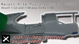 How to Build Three P-51 Mustang Models at the Same Time