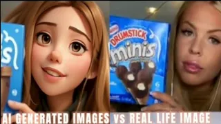 ASMR KITKAT SALTED CARAMEL ICE CREAM, TWIX, HAZELNUT, CHOCOLATE, KLONDIKE MUKBANG HUNNIBEE AI MEME