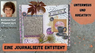 Journaling auf Reisen mit begrenztem Zugang zu Kreativmaterial sowie ein kleines Flip-Through