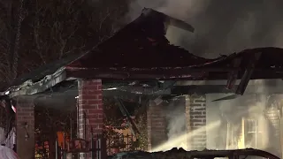 3 firefighters injured while fighting house fire in north Houston, dog killed in blaze