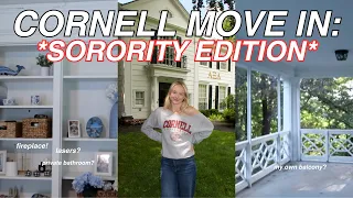 MOVING INTO MY CORNELL SORORITY HOUSE | college move-in vlog (sophomore year)