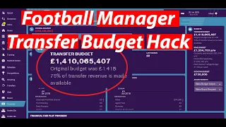 Football Manager Infinite Transfer Budget Hack 2019