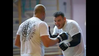 Fedor Emelianenko sparring with Kiril Sidelnikov