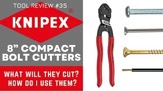 Knipex 8" Compact Bolt Cutters - What Will They Cut & How Do I Use Them? #tools #knipex #maintenance