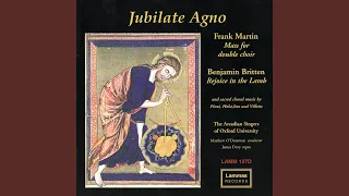 Martin: Mass for Double Choir: Martin: Mass for Double Choir - V. Benedictus