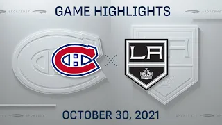 NHL Highlights | Canadiens vs. Kings - Oct. 30, 2021