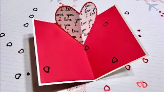 Pop Up Heart Card - Easy! No dies needed