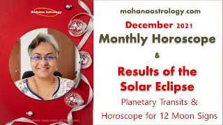 December 2021 Monthly Horoscope for Moon signs | Solar Eclipse December 2021 | December2021 Rashifal