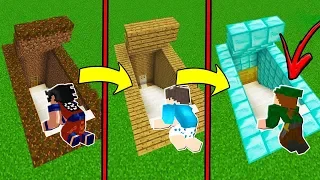 DE BASE SECRETA NOOB A BASE SECRETA PRO NO MINECRAFT!!