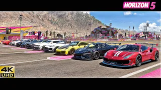 Top 28 Fastest Track Toy Cars Drag Race in Forza Horizon 5 (All Tune)