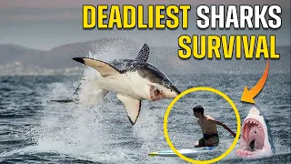 😱 REAL-LIFE JAWS: 7 TERRIFYING SHARK ATTACKS CAUGHT | SURVIVOR TALES🏊