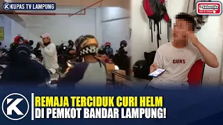 Nekat! Remaja Kepergok Mencuri Helm di Kantor Pemkot Bandar Lampung