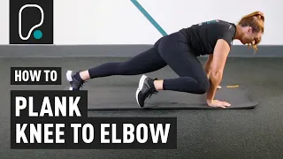 Ab Exercise - How to plank knee to elbow