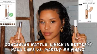 CONCEALER BATTLE: Haus Labs vs. Makeup by Mario...which is better? Side by side try on comparison.