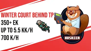 Winter Court Behind TP | 3.7 kk/h raw | 350+ Knight | Tibia Hunting Guide