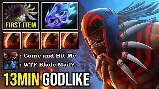 HOW TO SOLO MID & COUNTER EVERYONE with First Item Blade Mail Crazy Thirst Speed 100% Cancer DotA 2