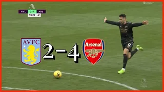 Aston Villa Vs Arsenal (2-4) Saka goal, Zinchenko goal, Jorginho & coutinho highlights & reactions